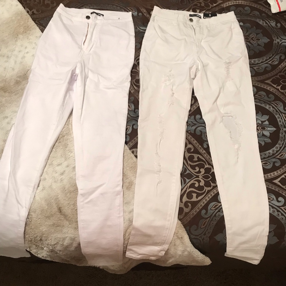 White jeans